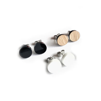 Dot Stud Earrings CHOOSE YOUR COLOUR - Mikmat Designs