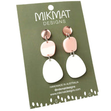 Load image into Gallery viewer, Orbits Earrings White and Rose
