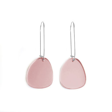 Pendulum Hook Earrings Rose Gold - Mikmat Designs