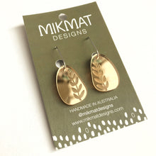 Load image into Gallery viewer, Fern Earrings Gold Mirror
