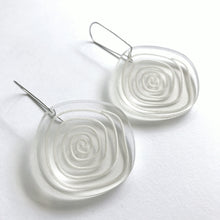Load image into Gallery viewer, Spiral Earrings in Clear - Mikmat Designs
