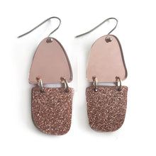 Load image into Gallery viewer, Reflection Earrings Rose Gold - Mikmat Designs
