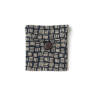 Pocket in Black Linen Dash - Mikmat Designs