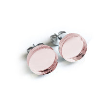 Load image into Gallery viewer, Dot Mirror Stud Earrings CHOOSE YOUR COLOUR - Mikmat Designs

