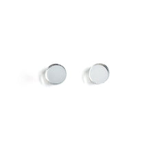 Load image into Gallery viewer, Dot Mirror Stud Earrings CHOOSE YOUR COLOUR - Mikmat Designs
