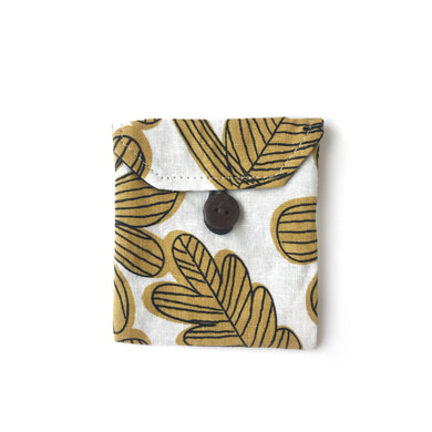 Pocket in Yellow Linen Flower - Mikmat Designs