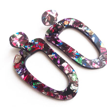Load image into Gallery viewer, Galaxy Glitter Earrings Multicoloured - Mikmat Designs
