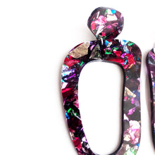 Load image into Gallery viewer, Galaxy Glitter Earrings Multicoloured - Mikmat Designs
