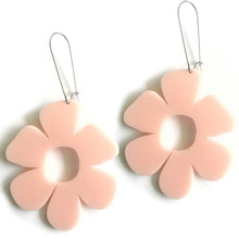Load image into Gallery viewer, Giant Flower Earrings Blush - Mikmat Designs
