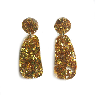 Organic Glitter Drop Gold - Mikmat Designs