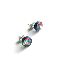 Load image into Gallery viewer, Glitter Stud Earrings CHOOSE SIZE &amp; COLOUR - Mikmat Designs
