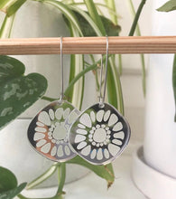 Load image into Gallery viewer, Frozen Sunshine Silver Mirror Earrings - Mikmat Designs
