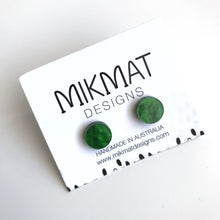 Load image into Gallery viewer, Marbled Dot Stud Earrings CHOOSE YOUR COLOUR
