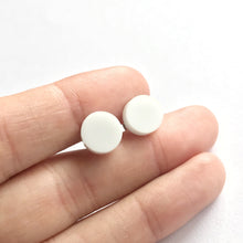 Load image into Gallery viewer, Dot Stud Earrings CHOOSE YOUR COLOUR - Mikmat Designs
