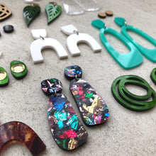 Load image into Gallery viewer, Oval Hoops Mint - Mikmat Designs
