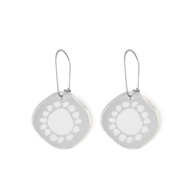 Mini Sunshine Earrings Silver Mirror - Mikmat Designs