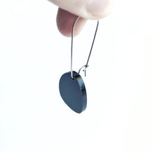 Load image into Gallery viewer, Pendulum Hook Earrings Dark Green - Mikmat Designs
