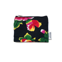 Load image into Gallery viewer, Small Pouch in Black Peacock fabric - Mikmat Designs
