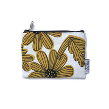 Load image into Gallery viewer, Yellow Flowers Linen  Small Pouch - Mikmat Designs
