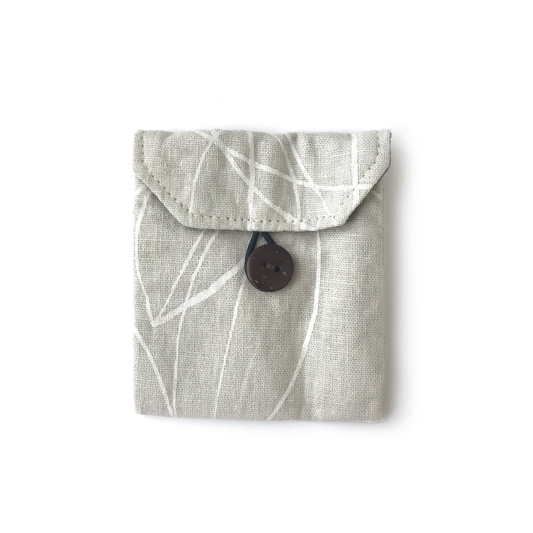 Pocket in Linen Snowflake - Mikmat Designs